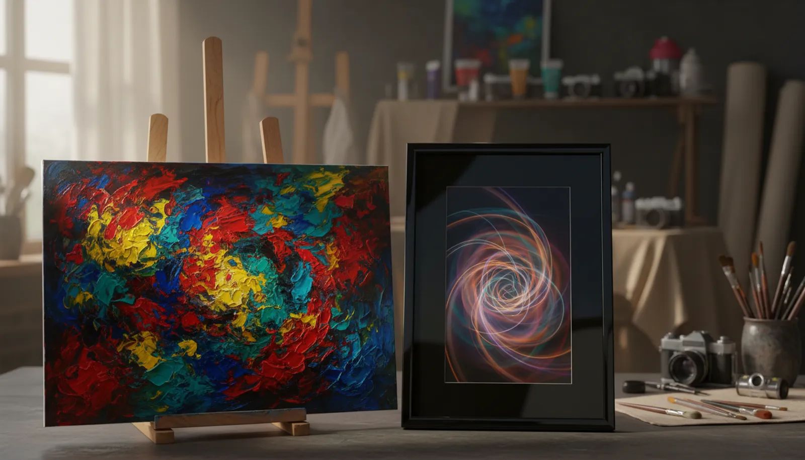 Cover for A Comparative Study of Abstract Photography vs. Abstract Painting