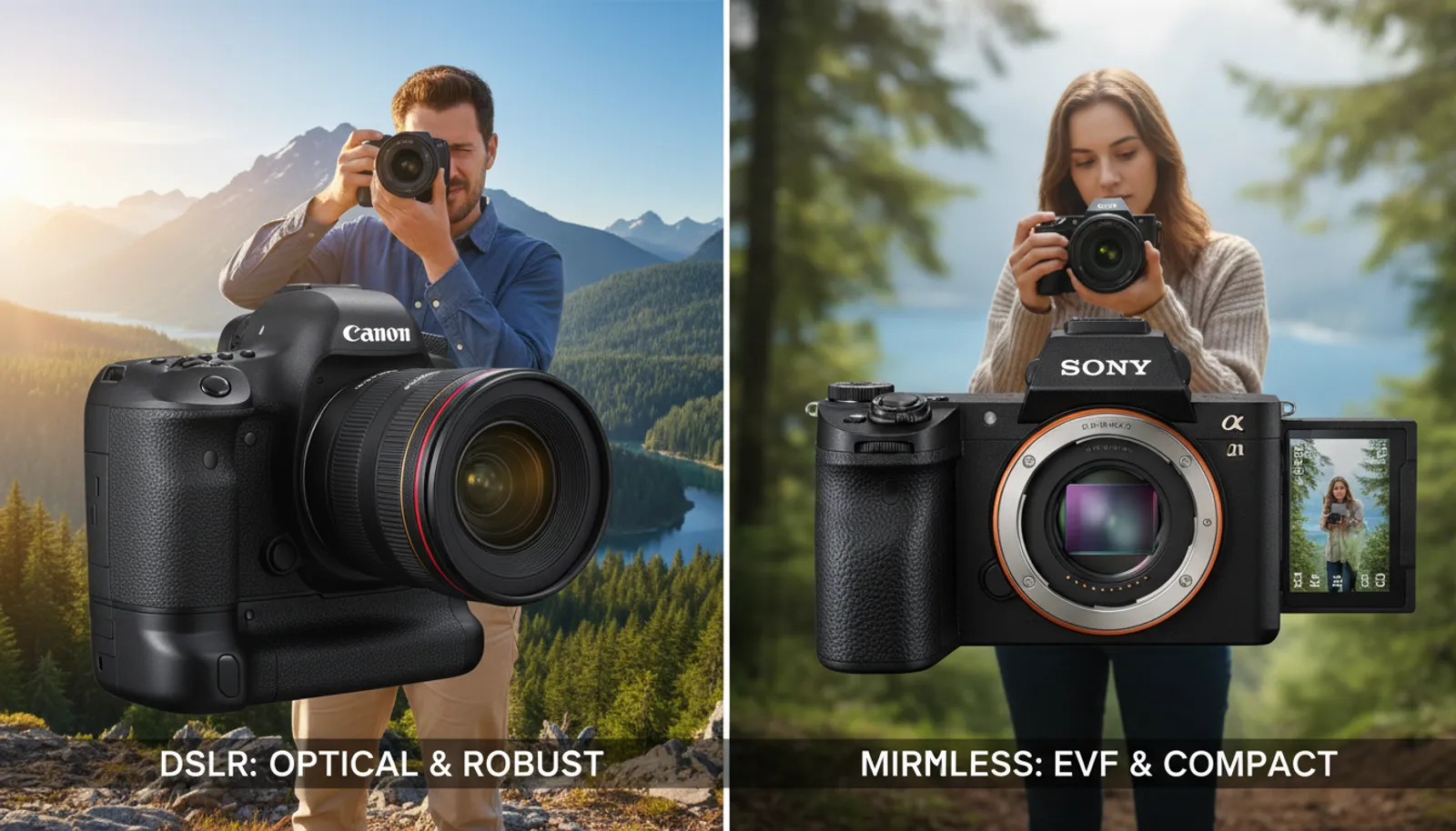 Cover for Comparing DSLR vs Mirrorless Cameras for Photography