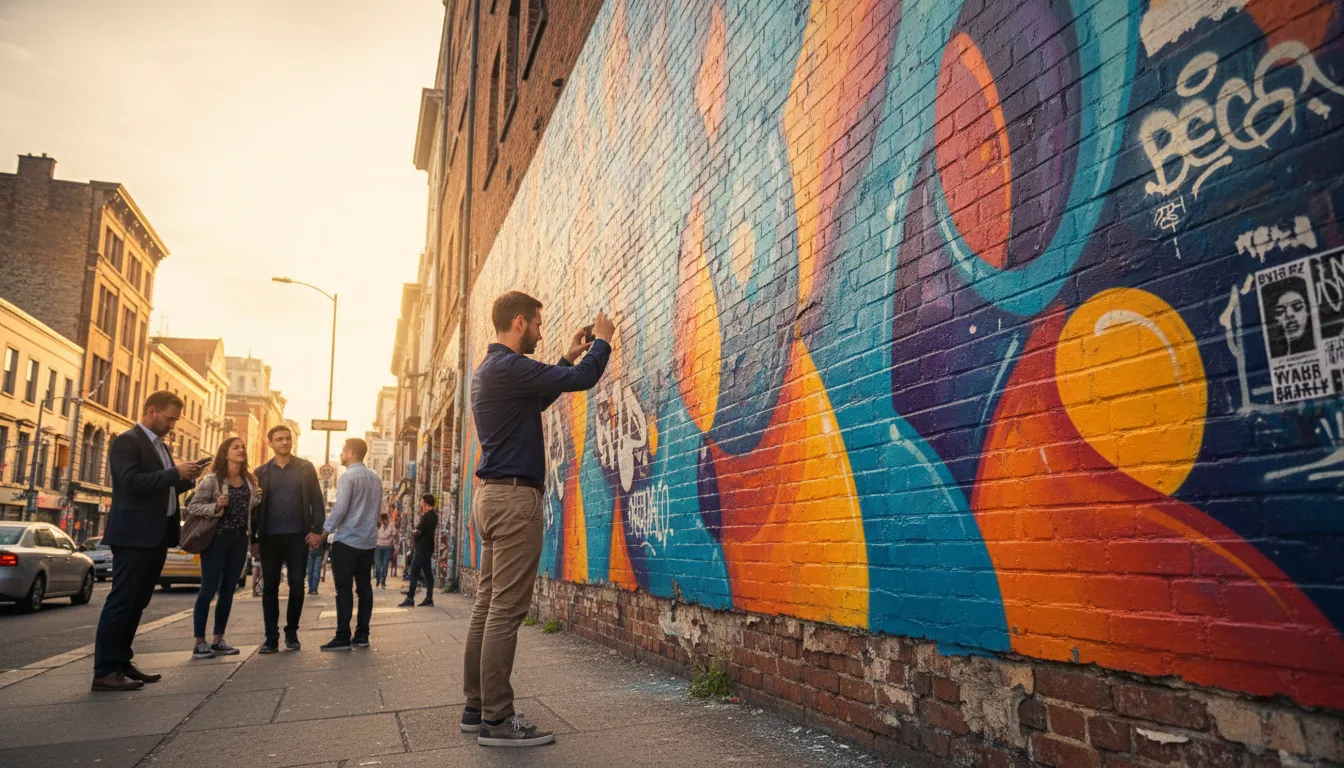 street art photography composition