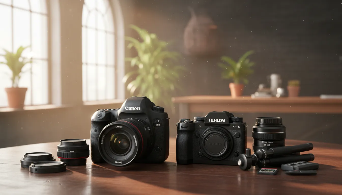 DSLR vs mirrorless camera comparison